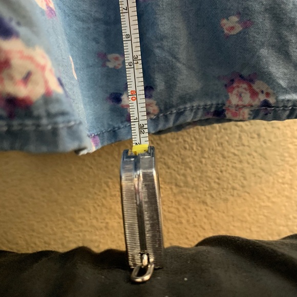 Denim Floral Bodice Dress - Picture 4 of 5